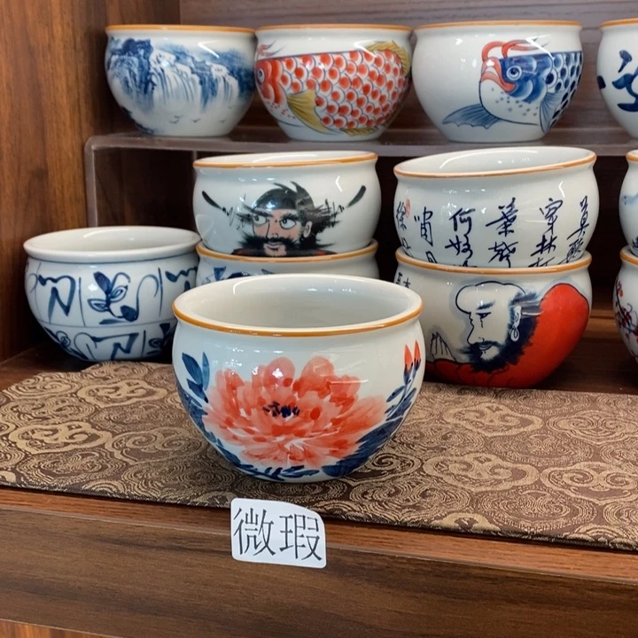 釉下老陶泥手工绘制