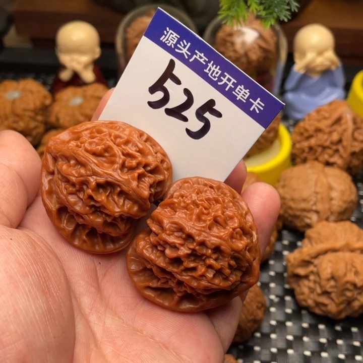 文玩核桃把件宫灯狮子头42尺