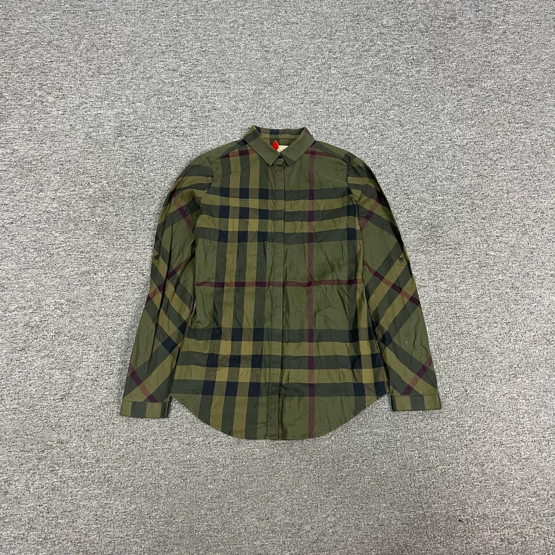 99新 AMIPARIS Burberry 巴宝莉 经典格纹 长袖衬衫 99新 Xs码