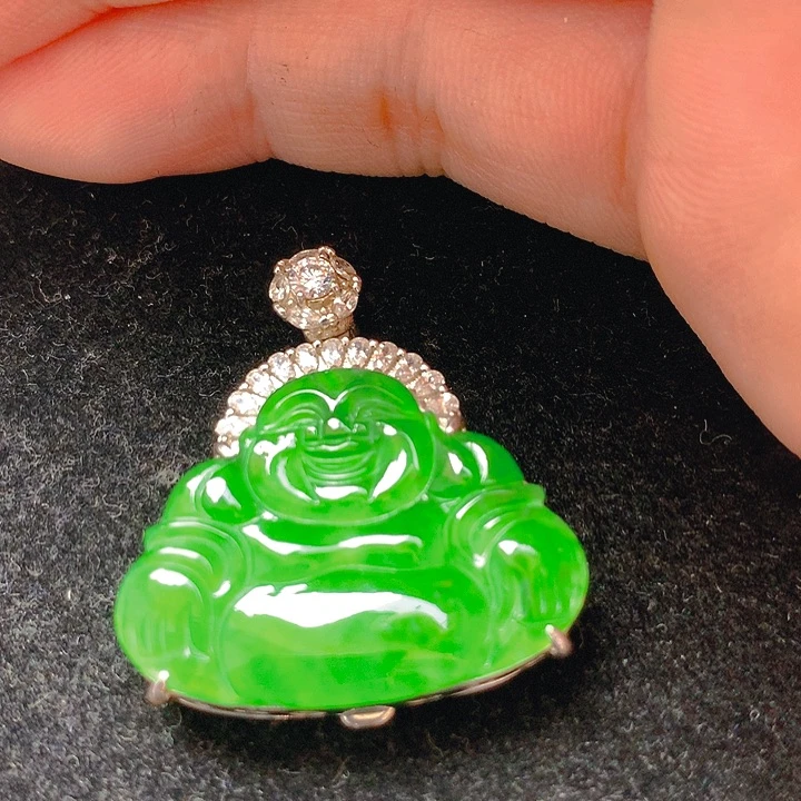 【闪购商品】翡翠银S925镶嵌颈饰翡翠