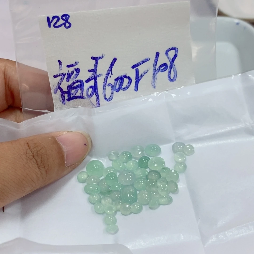 福***馆定制翡翠未镶嵌不