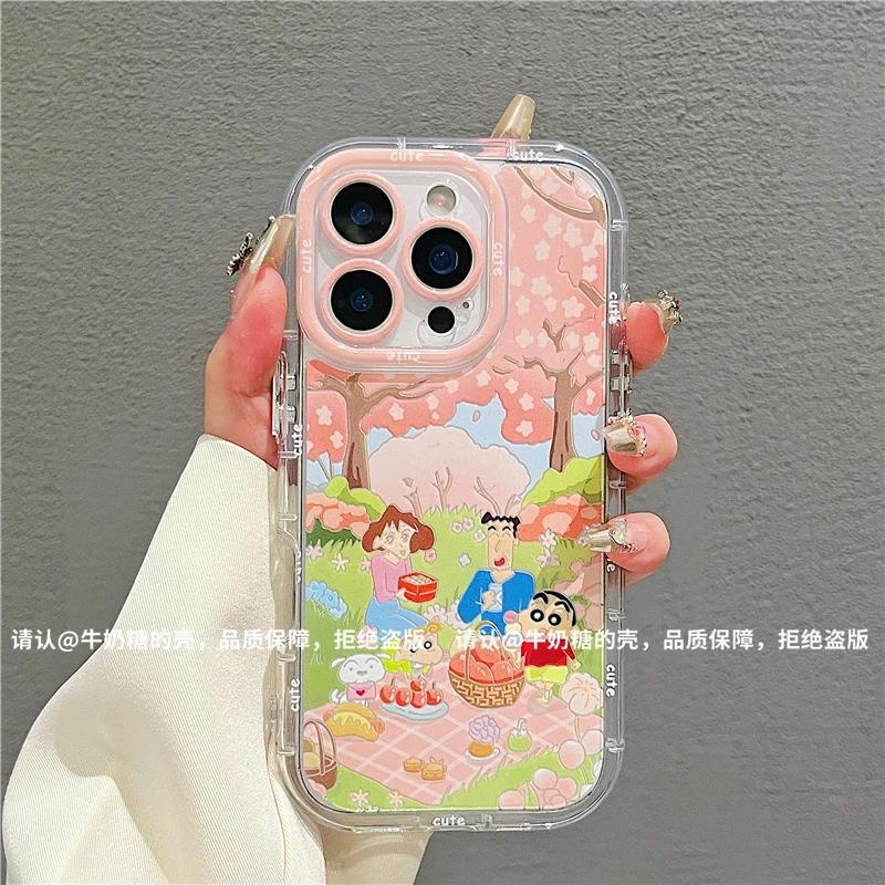 羽纱奶油壳适用苹果16/iPhone/华为荣耀/OPPO/VIVO/小米/手机壳潮