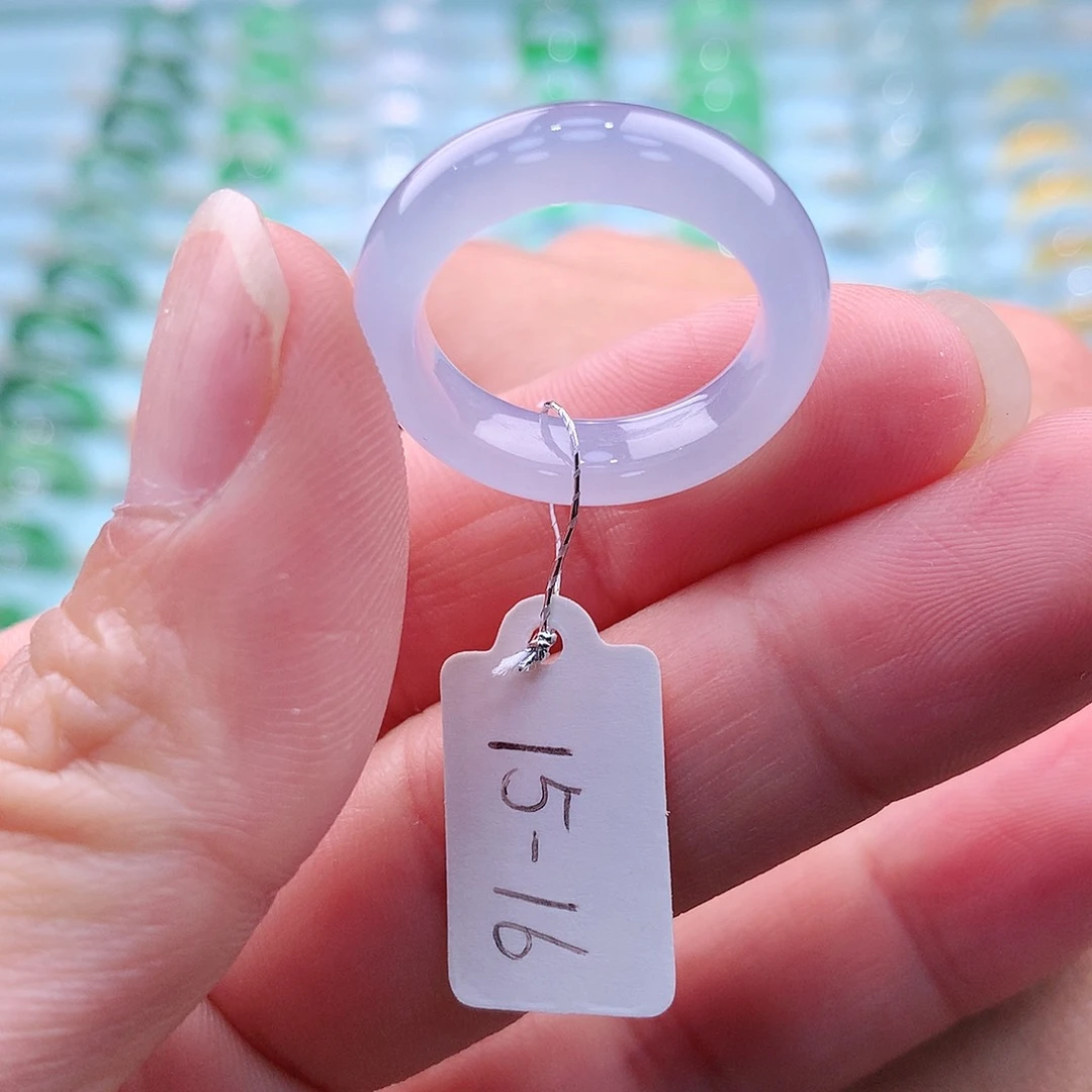 翡翠戒指未镶嵌A货缅甸翡翠