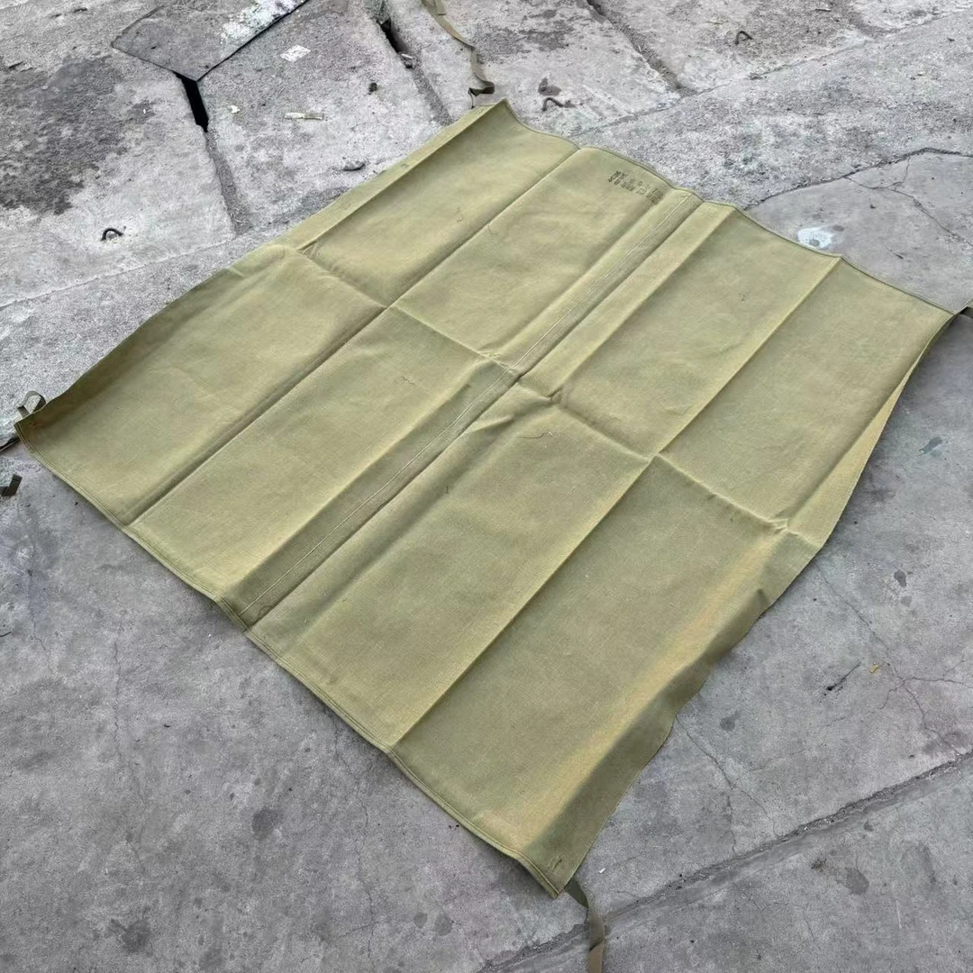 红色收藏 60年代早期亚麻盖布 收藏怀旧加厚