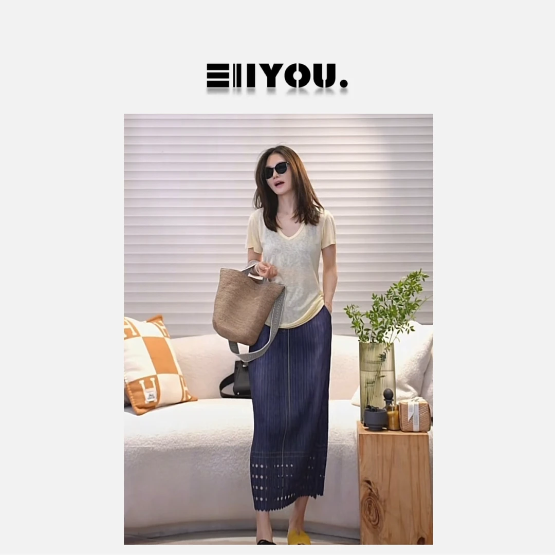 【ENYOU定制】三宅面料 显瘦半裙