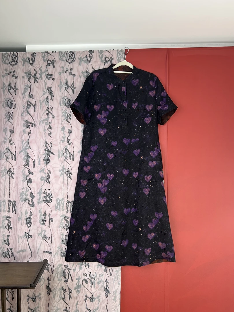 西西推荐-25257心向-时尚新品双穿气质香云纱女装连衣裙