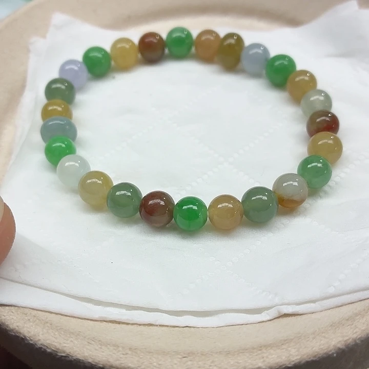 翡翠未镶嵌手链天然缅甸翡翠A货卡7.2