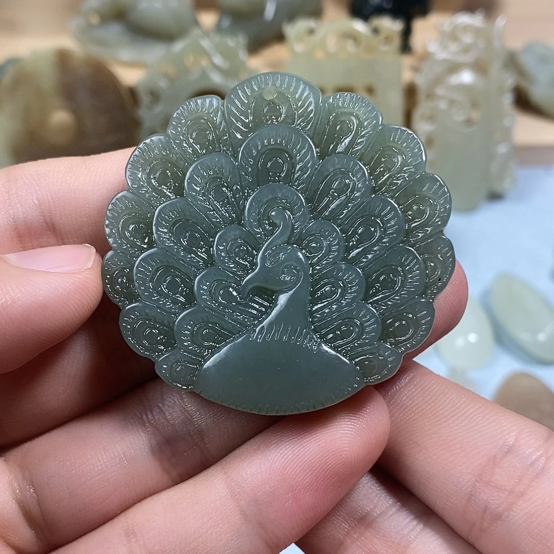 和田玉未镶嵌挂件