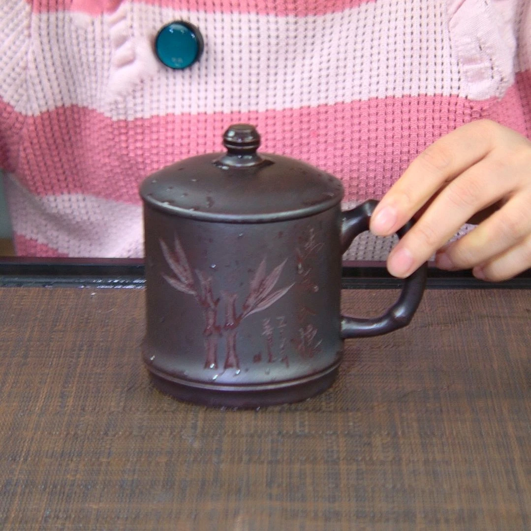 茶杯紫砂高货放漏