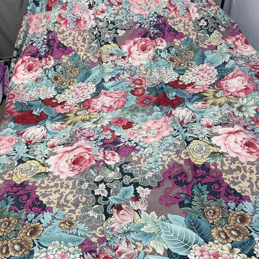 棉成品四件套满花奥绒