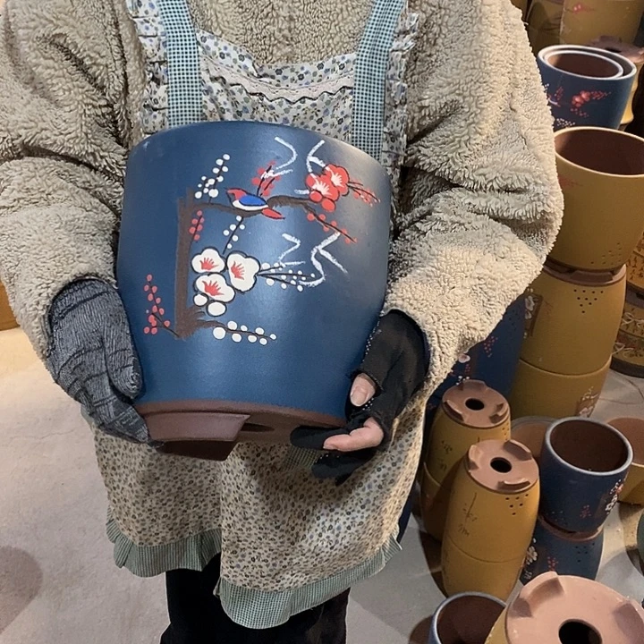 紫砂花盆紫砂花盆