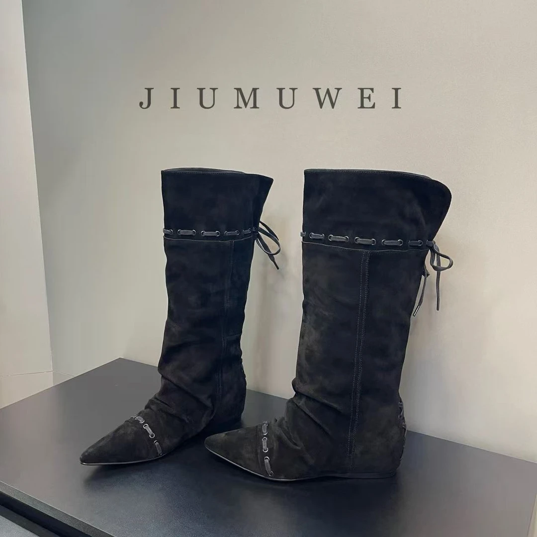 JIUMUWEI 时尚爆款堆堆高筒靴 2172 8337-3
