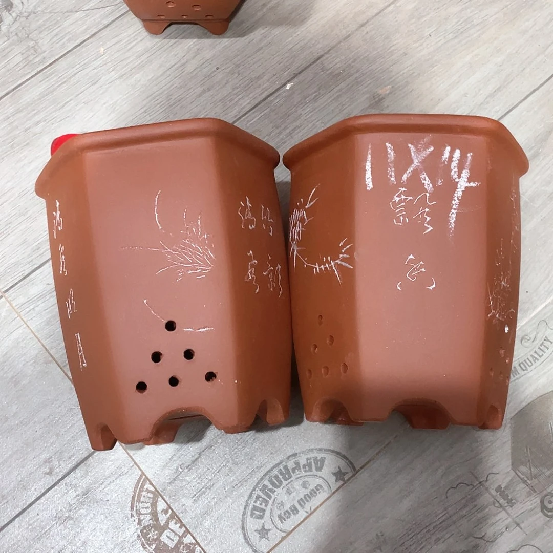 紫砂天心紫砂手工花盆