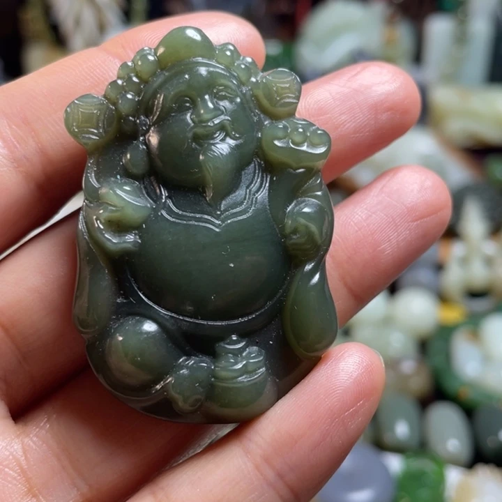 和田玉未镶嵌挂件