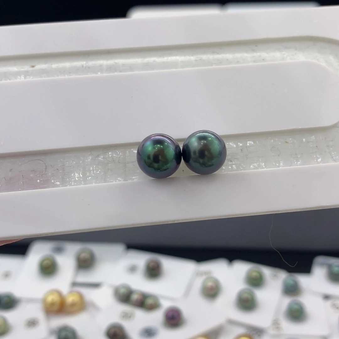 未镶嵌裸珠定制海水珍珠妖孽紫9.4mm