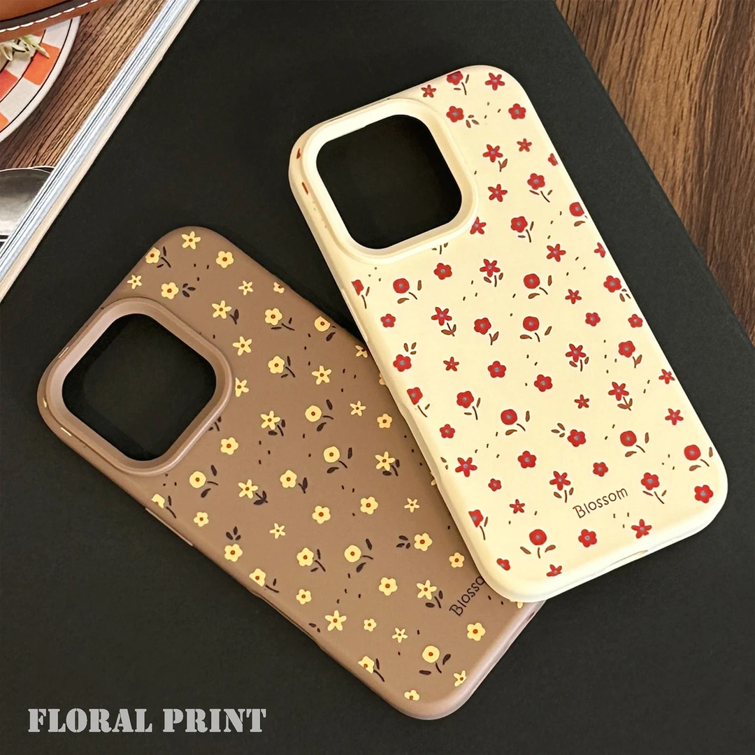 秋冬ins风碎花iphone17手机壳苹果16pro max复古14适用15硅胶11软