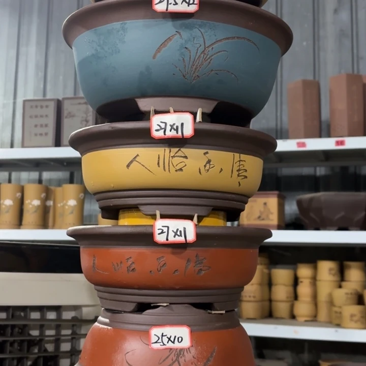 花盆紫砂100-6。