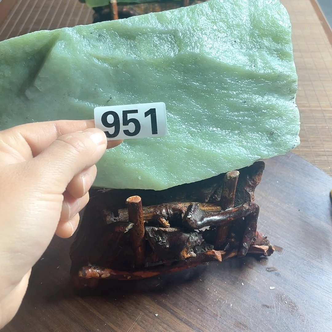 丹***发蛇纹石玉未镶嵌珠宝奇石