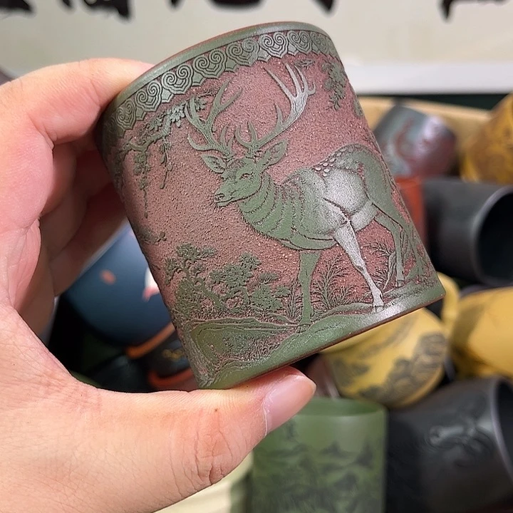 茶杯紫砂全手工紫砂主人杯