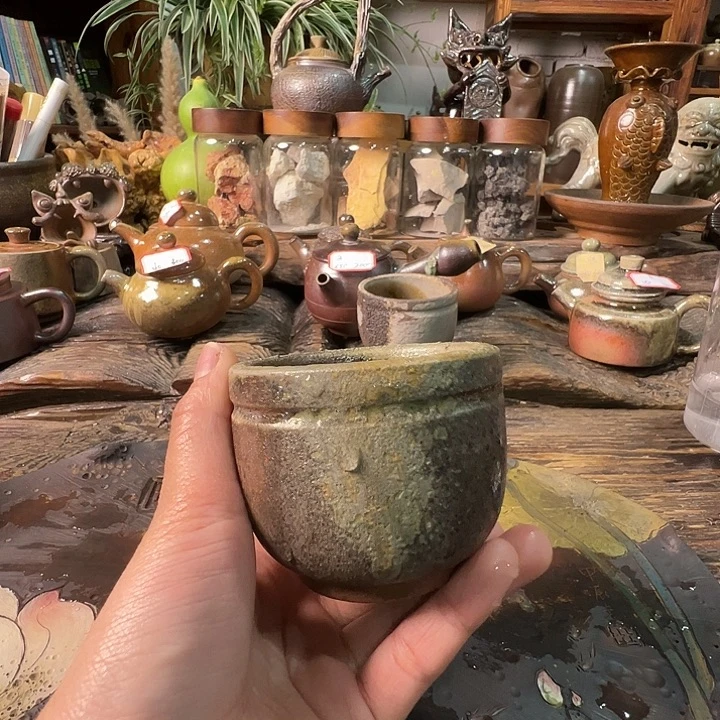 杯崔家龙窑高温柴烧120cc