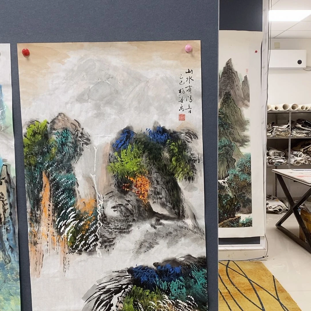 江***风国画杨善禹50/100手绘画芯