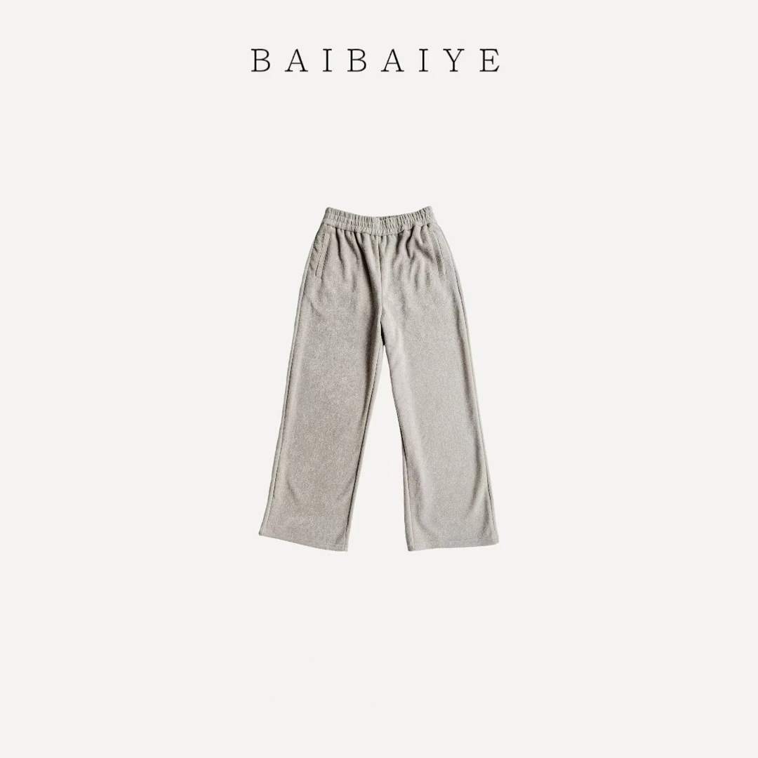 抓绒休闲卫裤【BAIBAIYE】Z25FN246