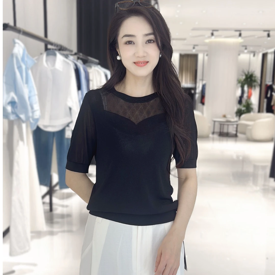 思慕缇百搭针织短袖