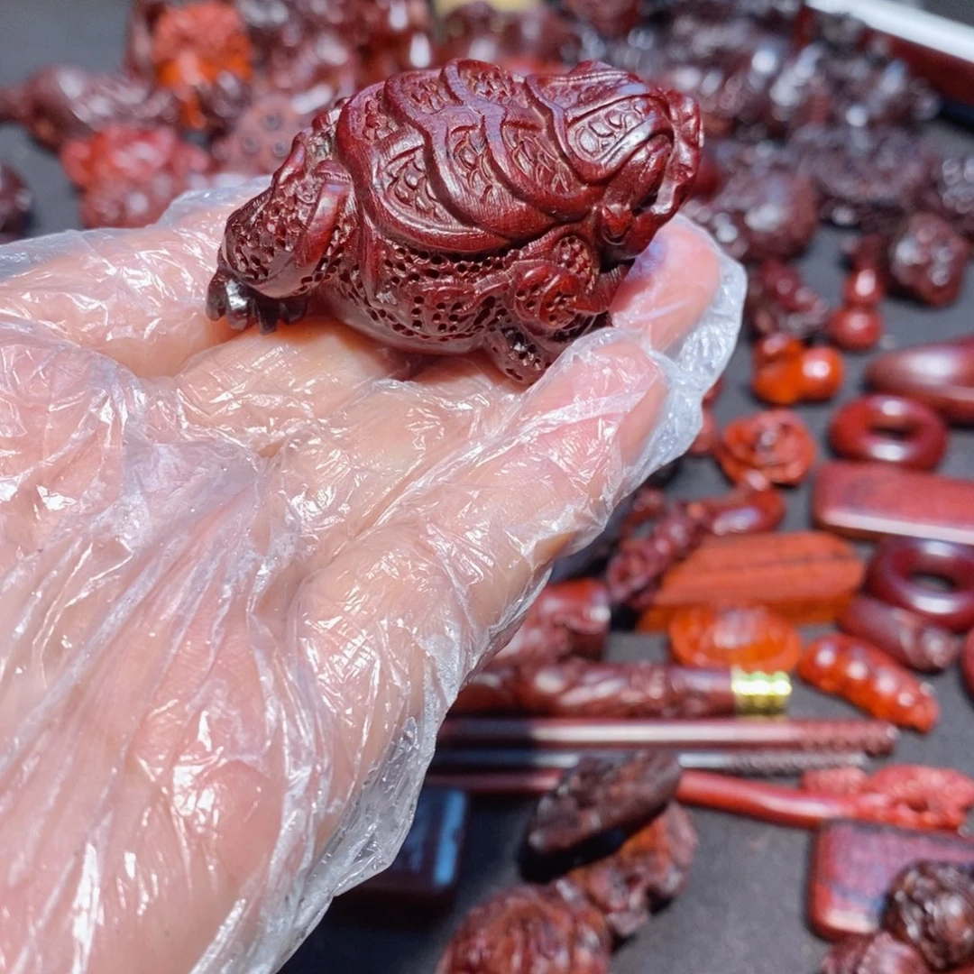 小叶紫檀把件瑞**械印度小叶紫檀手把件