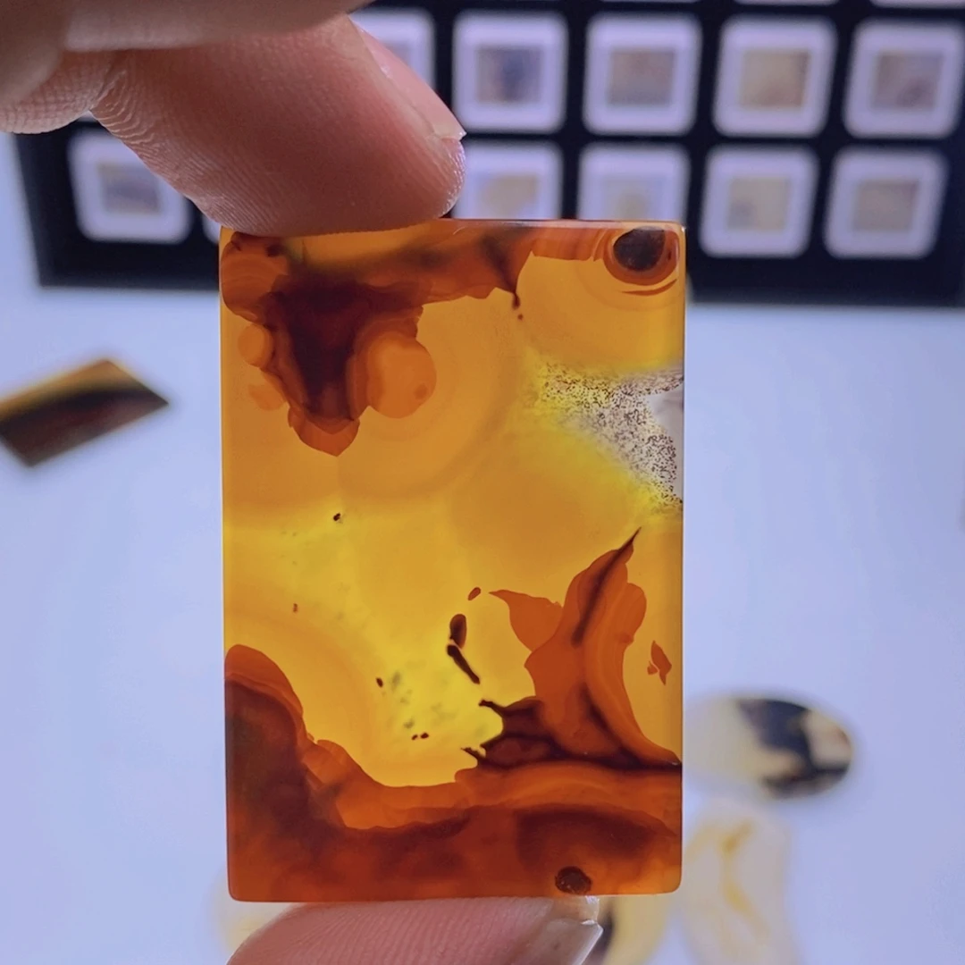 美***林玛瑙/玉髓未镶嵌吊坠(不含链)