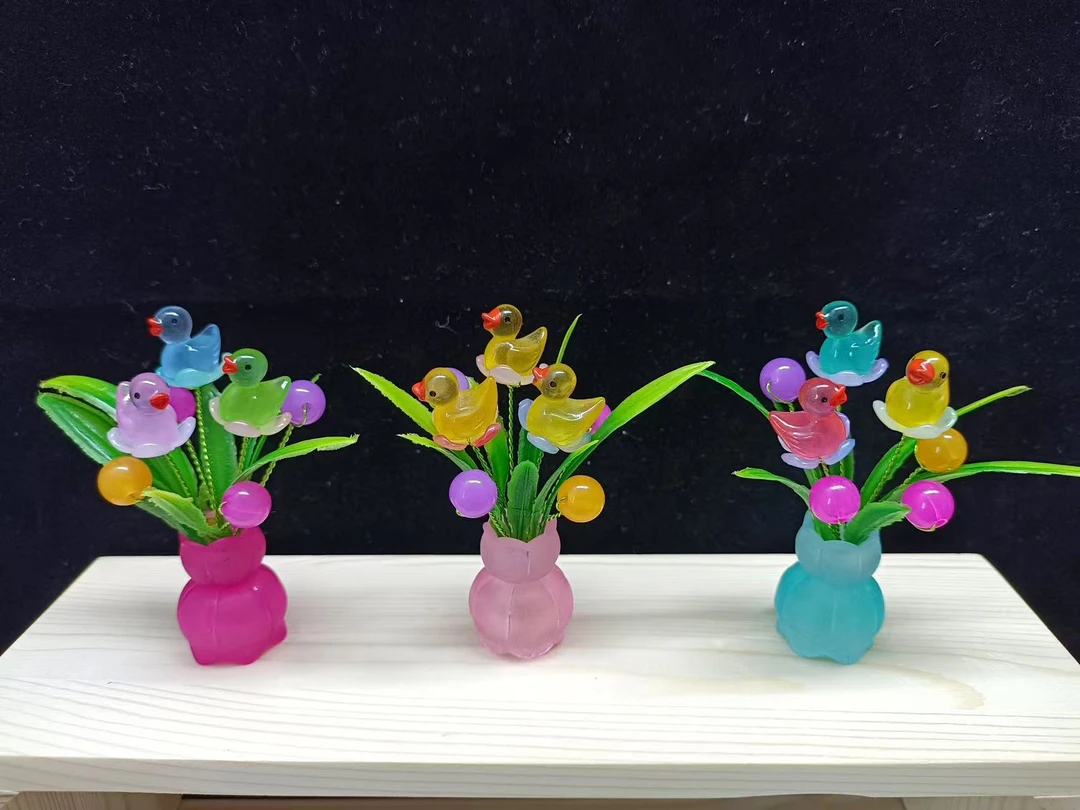 【清仓】拇指花（夜光小鸭子版）手工DIY材料包适合创意制作