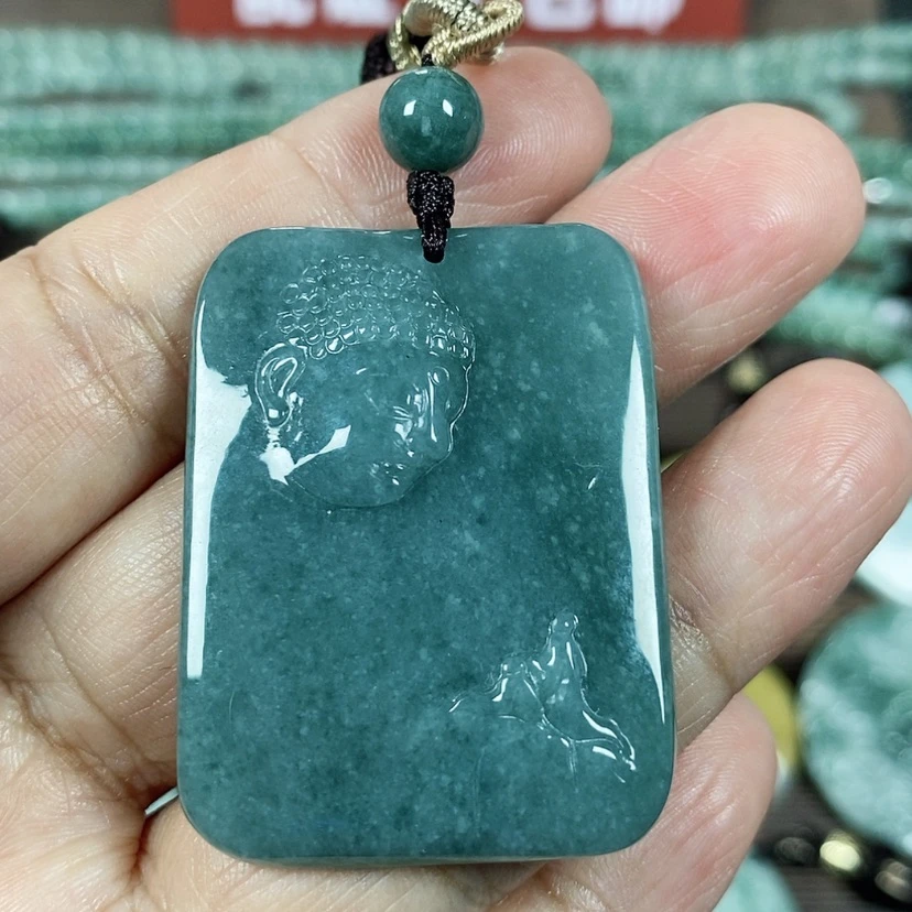 【闪购商品】翡翠颈饰未镶嵌玉吊坠翡翠玉佛观天下