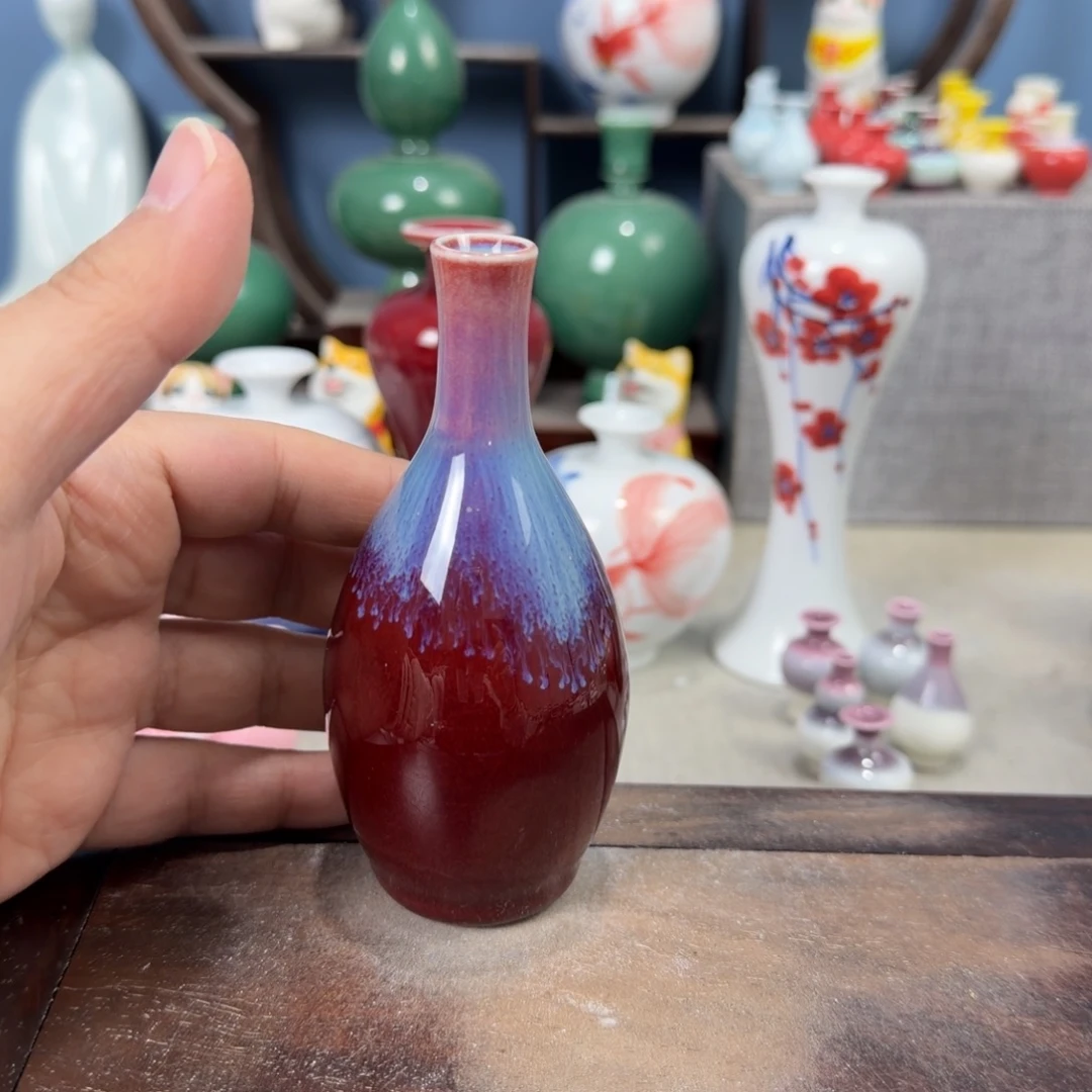 陶瓷手工小花器摆件