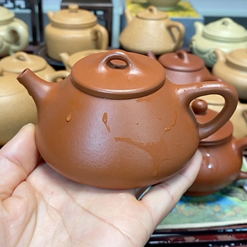 【闪购商品】紫砂茶壶朱泥半手工150毫升