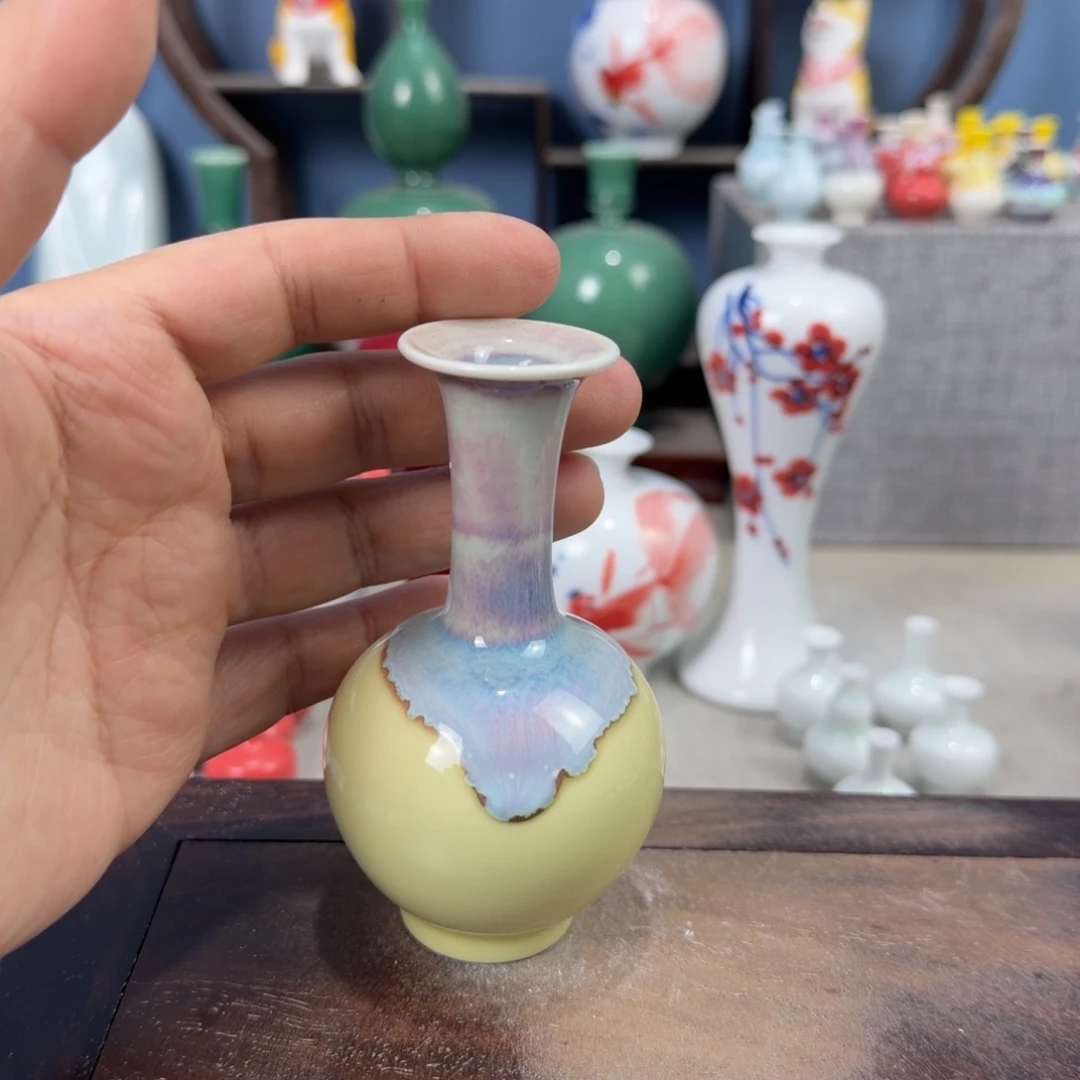 陶瓷手工小花器摆件