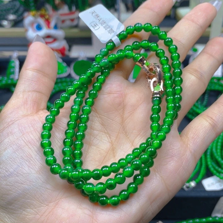 翡翠未镶嵌颈饰项链5