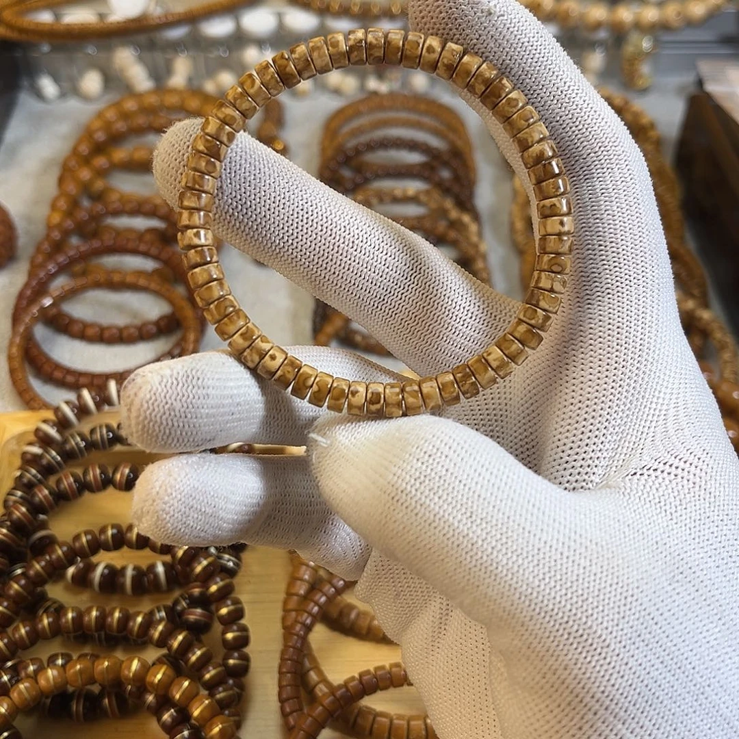 紫金鼠手串花钱鼠片