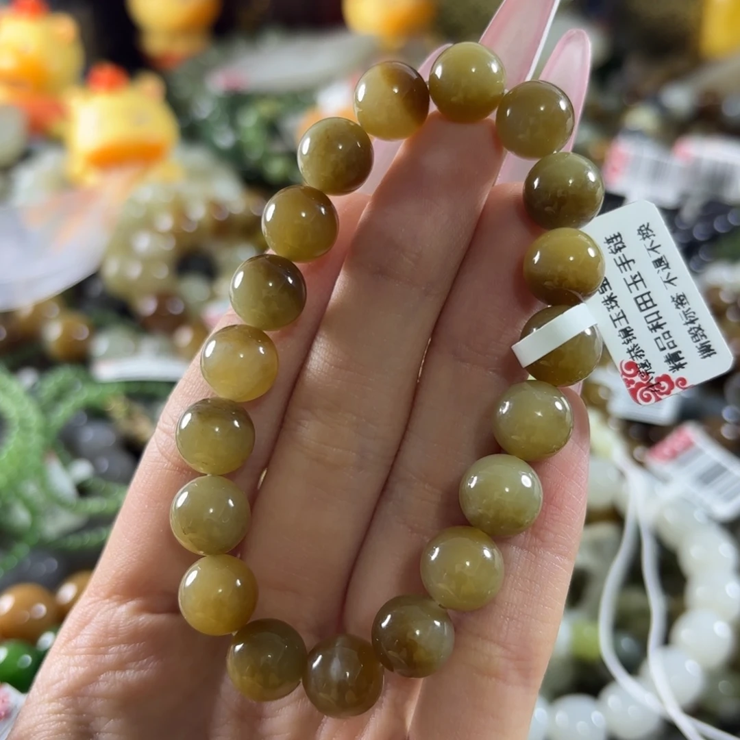 和田玉未镶嵌手链225