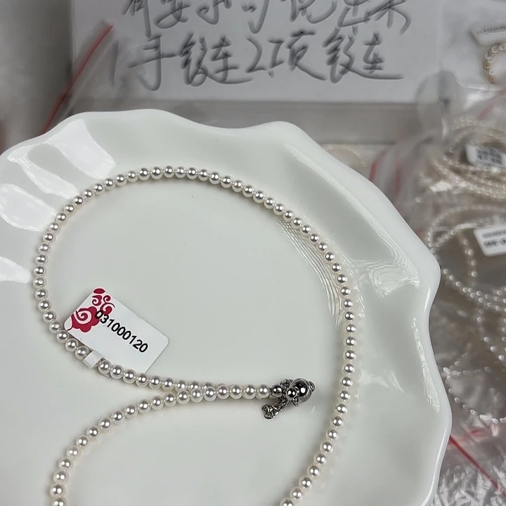 银S925镶嵌天然淡水珍珠淡水珍珠