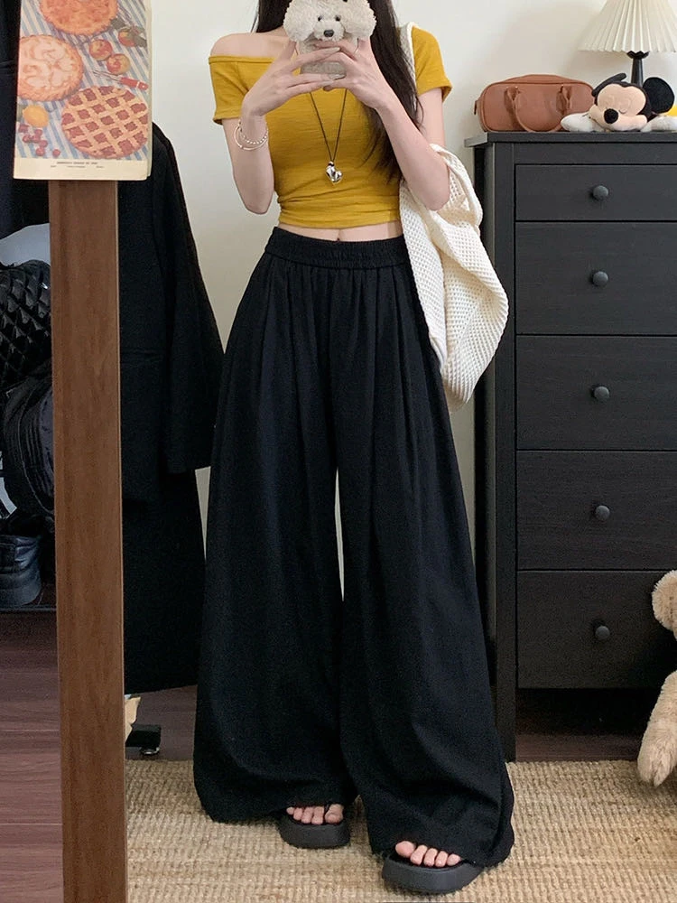 7670亚麻裤女成人裤子大女孩小鱼