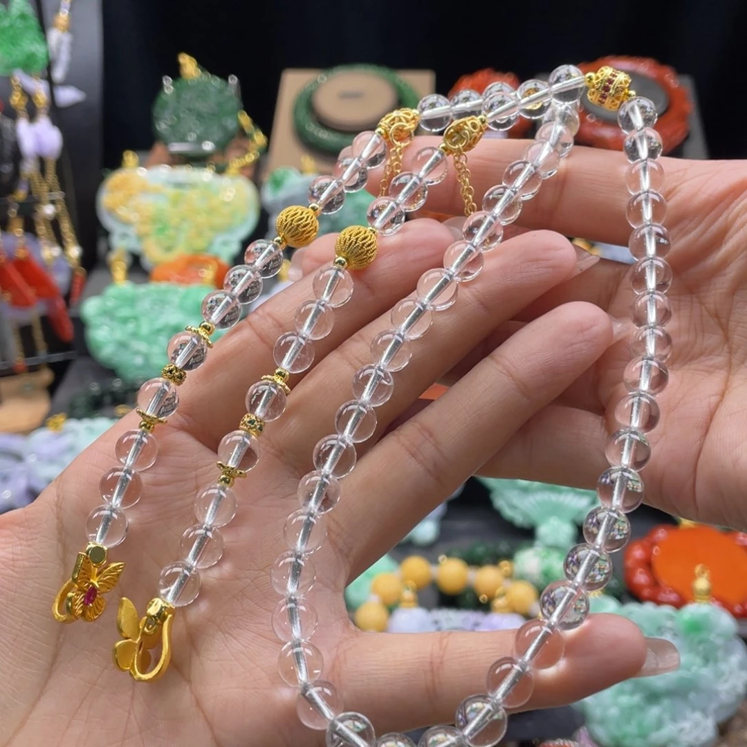 翡翠颈饰未镶嵌H**g代编织