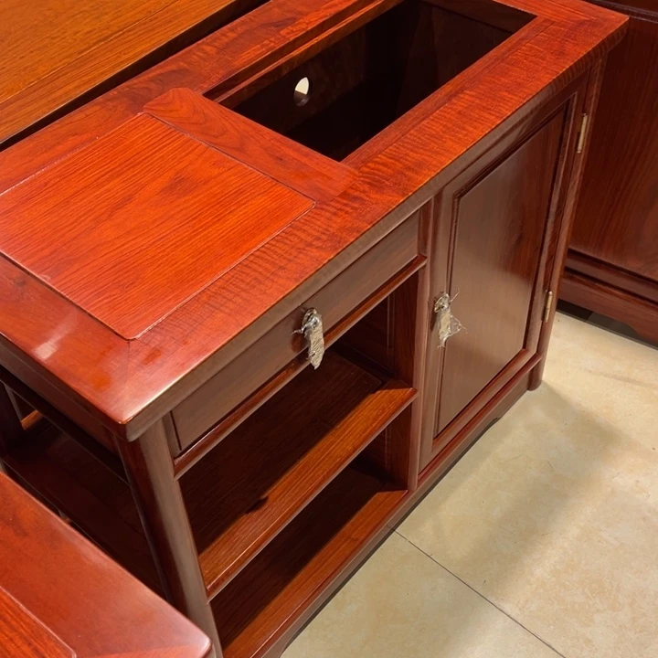 用***2花梨木类书柜缅甸花梨木茶水柜补价