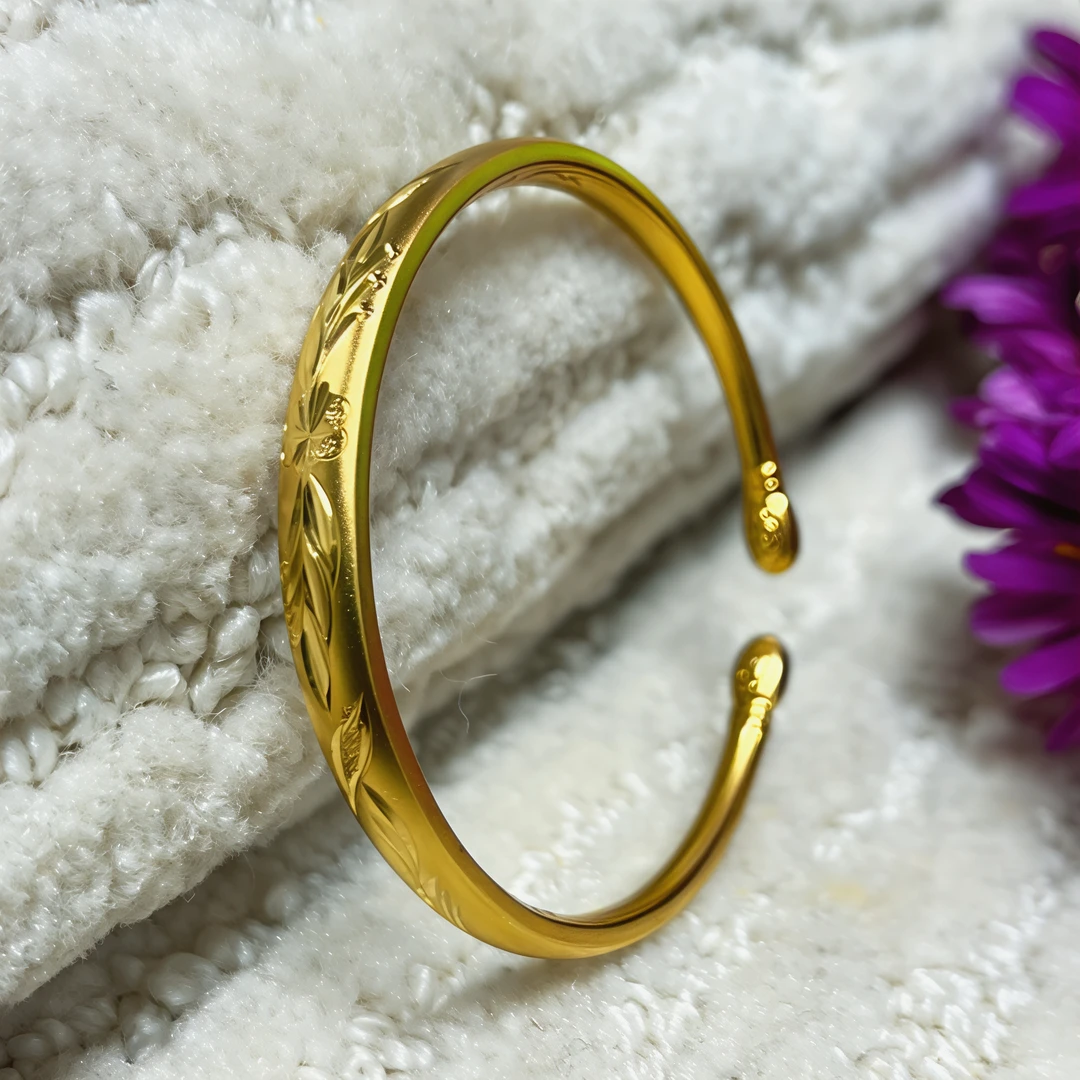 铜合金手镯 复古百花绽放  新款 气质 轻奢百搭中国风潮流饰品