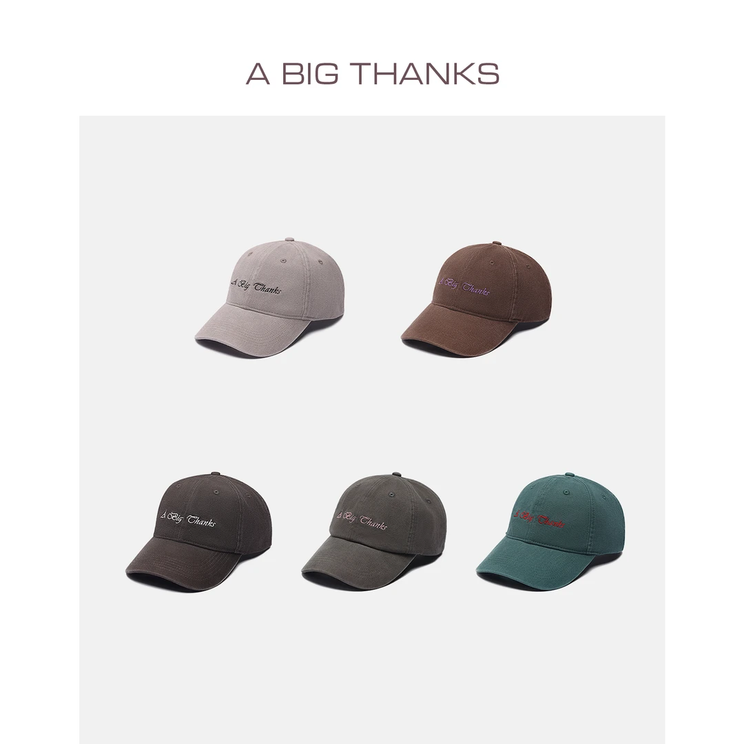 ABT 王楚然辛芷蕾明星同款刺绣棉斜帽 ABT202200052-01