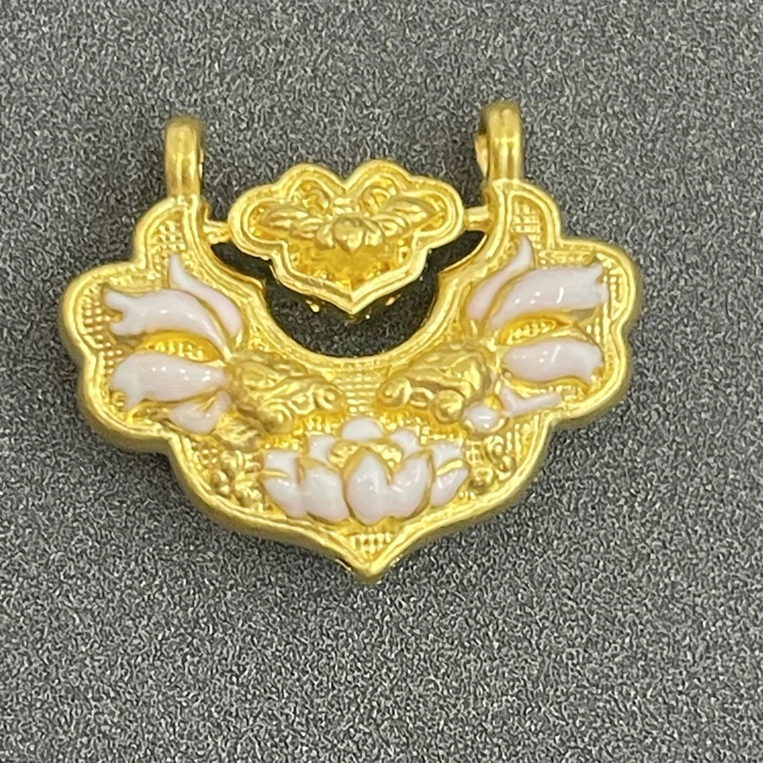 【莹莹专享】足金999 粉色莲花锁包 ZP 0.57 攒金有道