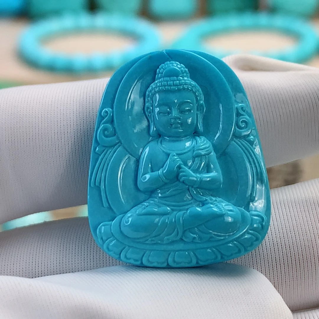 绿松石挂件未镶嵌