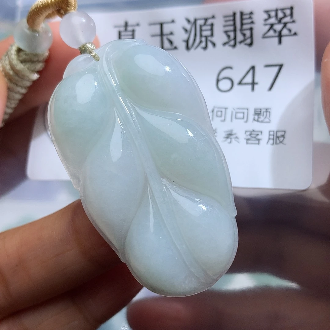 翡翠未镶嵌颈饰647