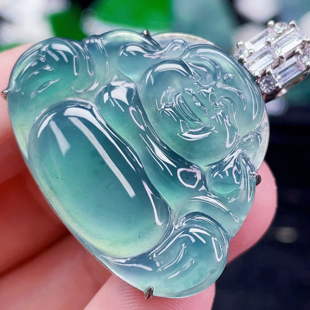 翡翠未镶嵌颈饰567