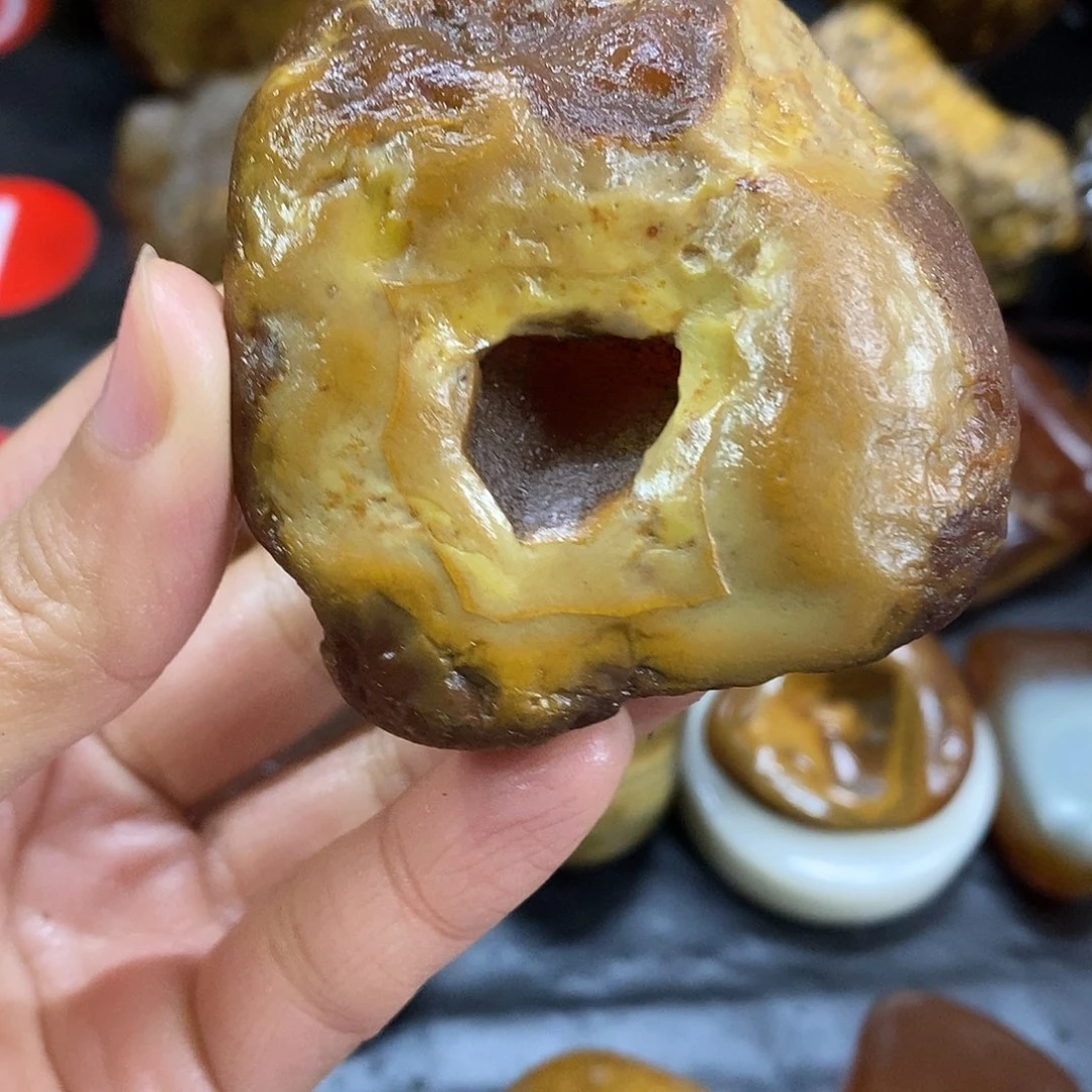 玛瑙/玉髓未镶嵌手把件