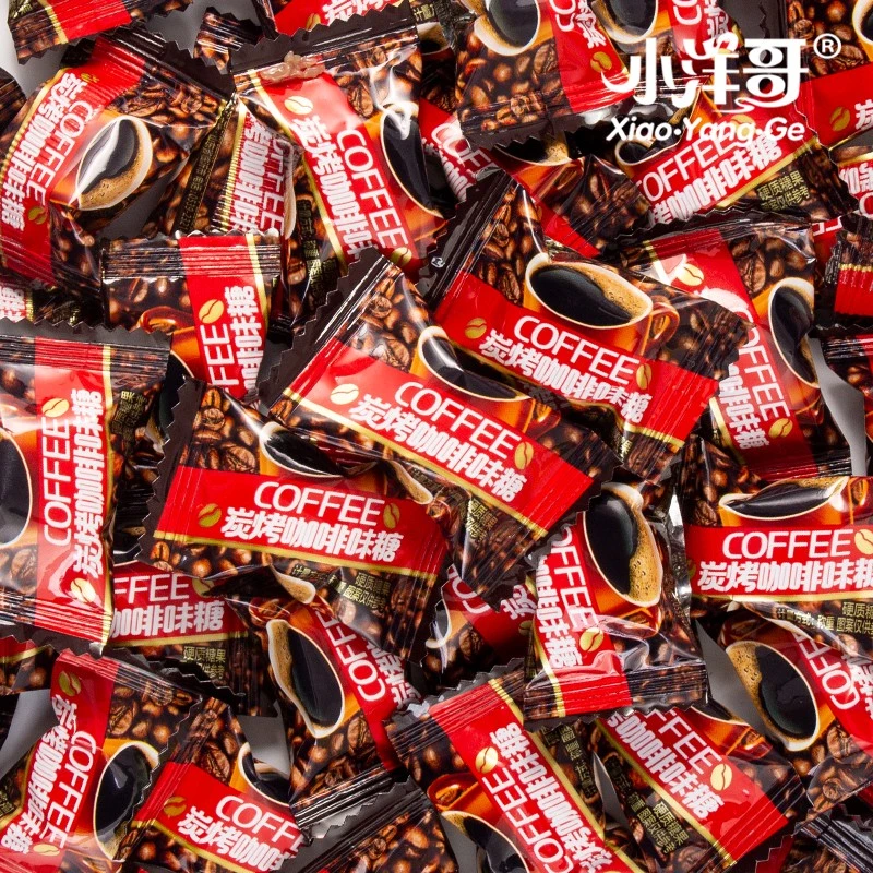 【100颗1袋500g】糖大叔特浓咖啡糖休闲零食炭烤咖啡味糖果年货糖果