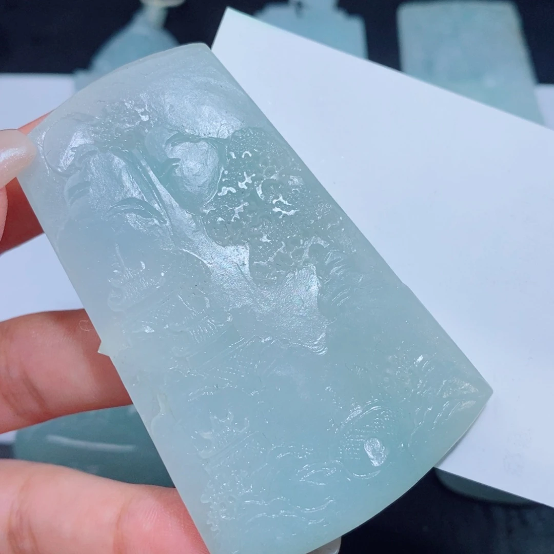 定制翡翠未镶嵌定制毛货翡翠挂件